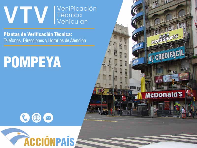 Plantas VTV en Pompeya - Telfonos y Horarios de Atencin