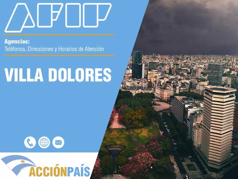 Agencias AFIP en Villa Dolores - Telfonos y Horarios de Atencin